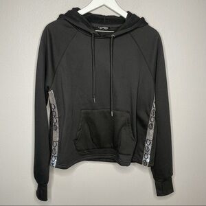 NWT Bebe Sport Black Silver Hoodie